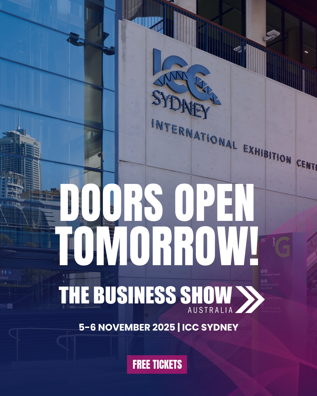 Doors Open Tomorrow!