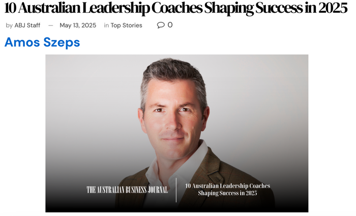 THE AUSTRALIAN BUSINESS JOURNAL: 10 Australian Leadership Coaches Shaping Success in 2025
