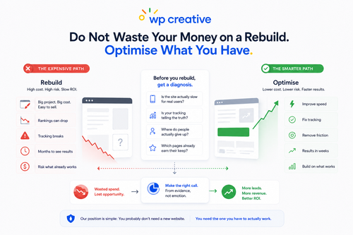 Do Not Waste Your Money on a Rebuild. Optimise What You Have.