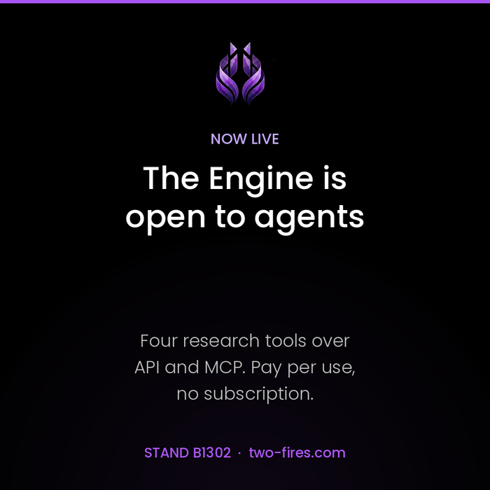 Two Fires opens its research engine to AI agents over API and MCP