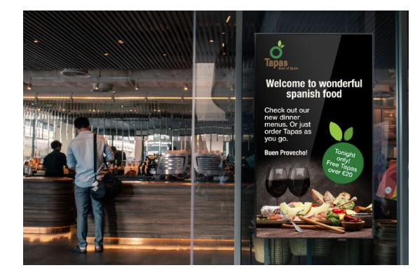 Digital Signage as a Service - includes Screen (DSaaS)
