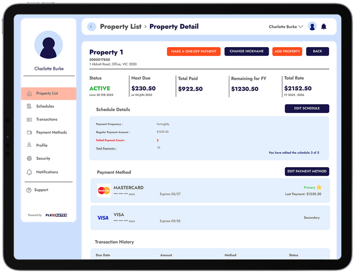 Ratepayer Self-Service Portal