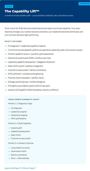 The Capability Lift