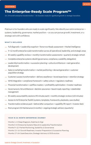 The Enterprise Ready Scale Program