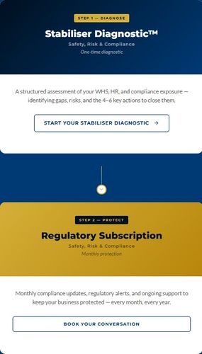 Stabilser Diagnostic - Safety, Risk & Compliance
