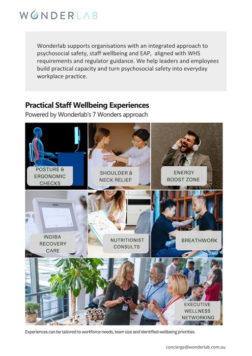 Psychosocial Safety & Staff Wellbeing Program