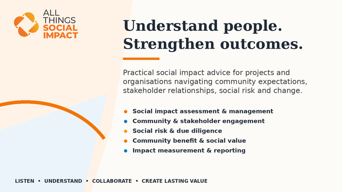 Social Impact Advisory, Strategy & Capability Building