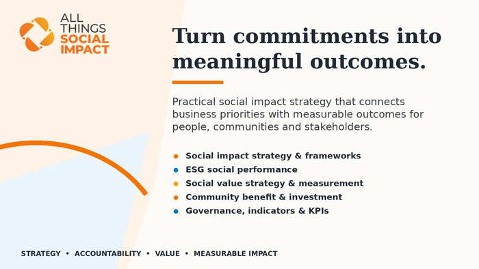 Social Impact Strategy, ESG & Social Value