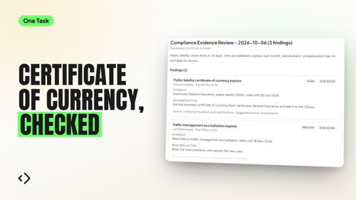 Certificate & Insurance Expiry Review