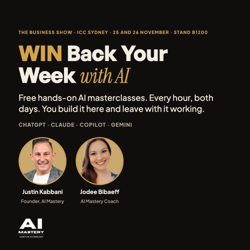 Win Back Your Week with AI: Free Hands-On Masterclasses