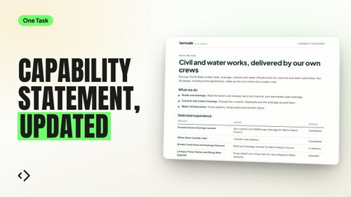 When did anyone last update the capability statement?