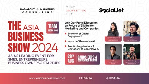 29 August Panel Discussion at Stand 1004 on The Future of Digital for Marketing & Companies at The Asia Business Show 2024