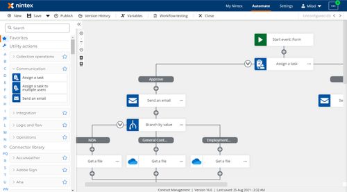 Automate process with Nintex Workflow