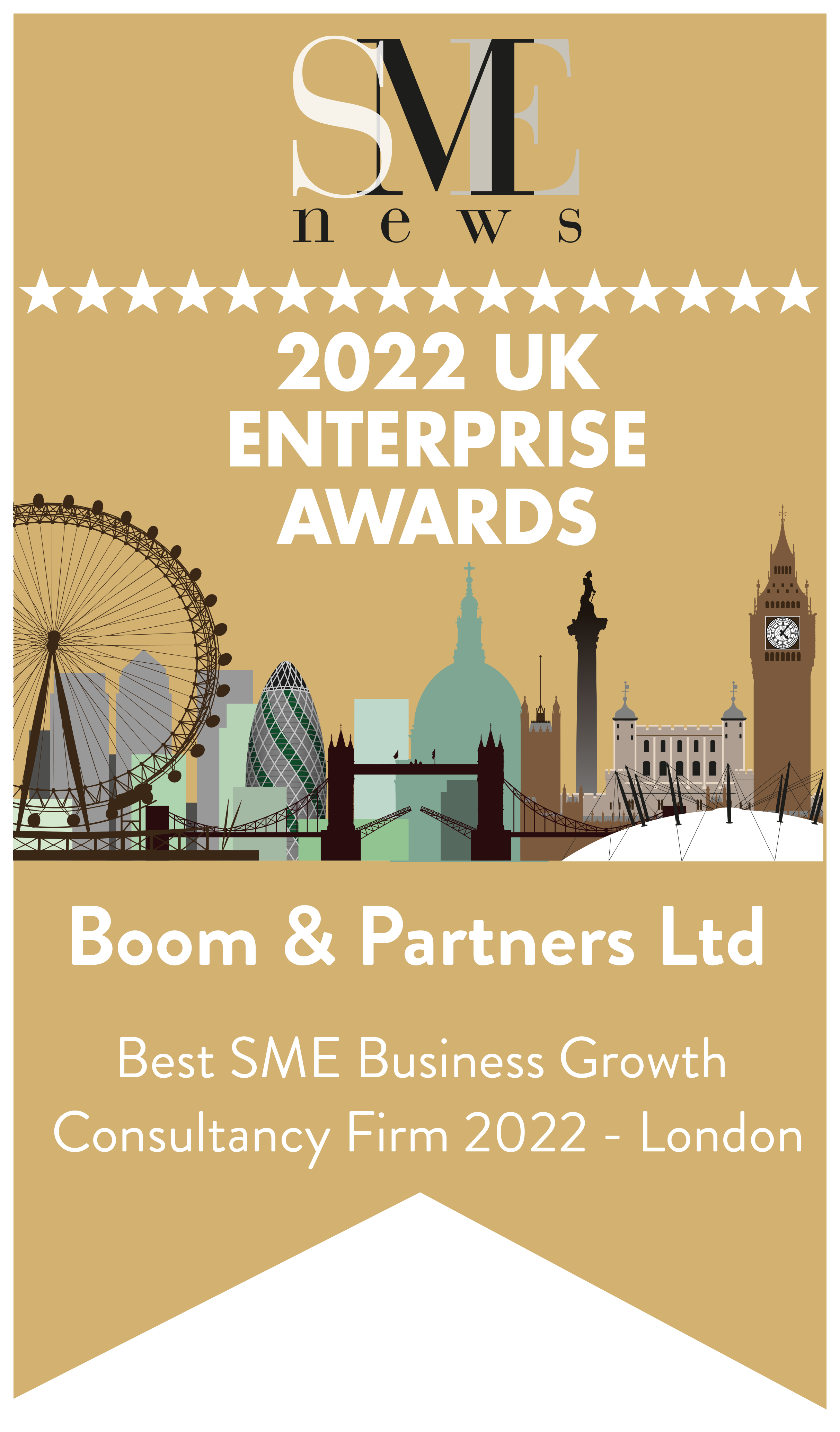 BOOM & Partners wins Best SME Business Growth Consultancy Firm award for the second time!