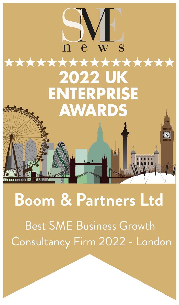 BOOM & Partners wins Best SME Business Growth Consultancy Firm award for the second time!