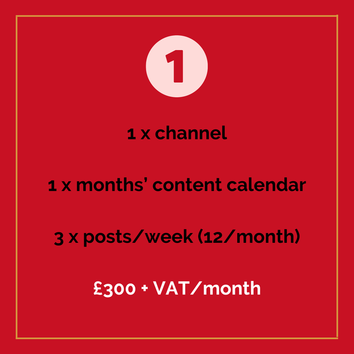 SOCIAL MEDIA CONTENT-ONLY PACKAGES