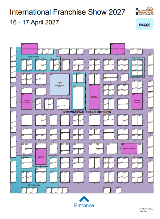 International Franchise Show 2027 Floorplan