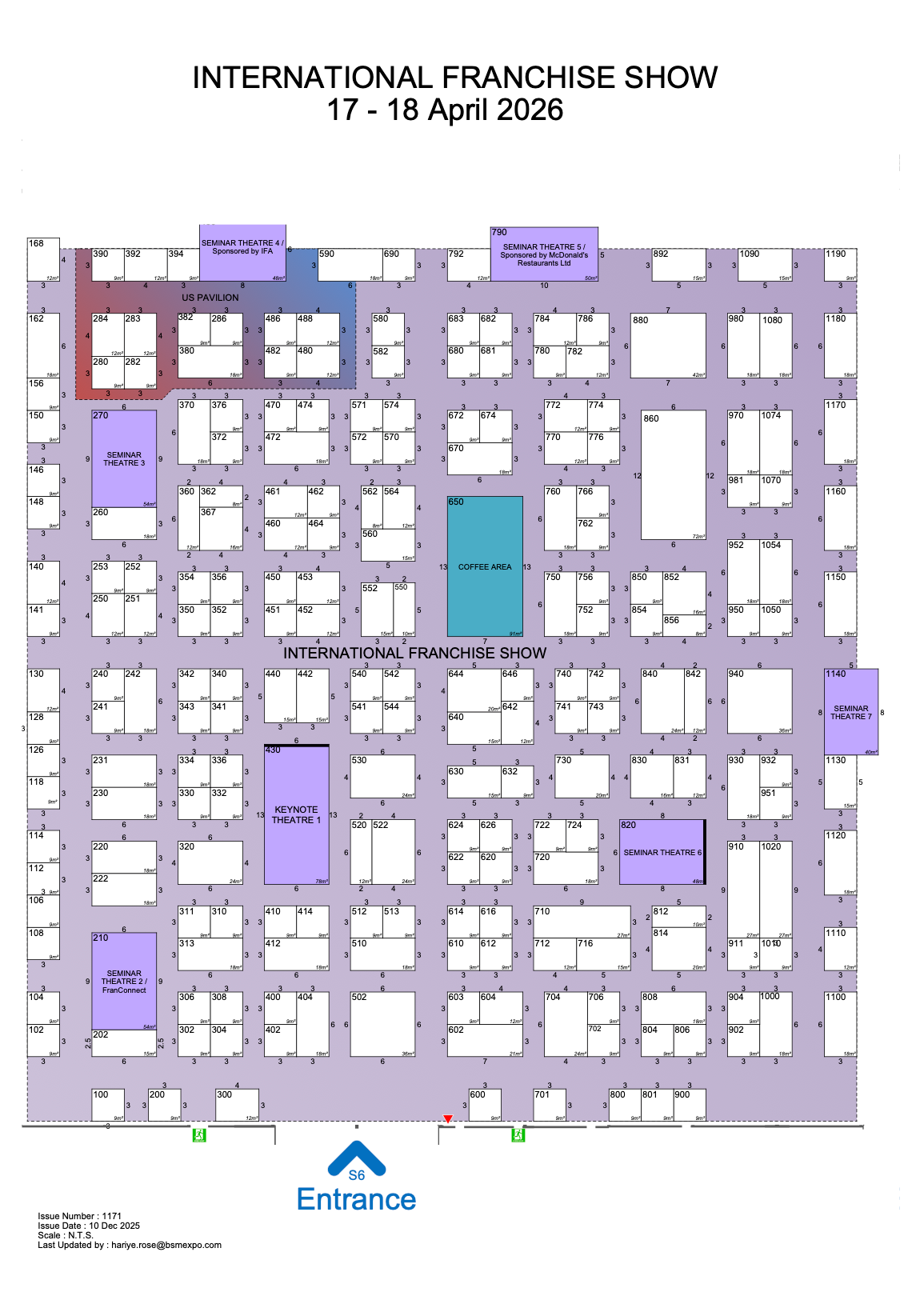 International Franchise Show 2026 Floorplan