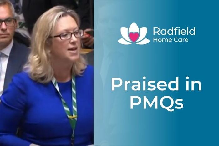 Rishi Sunak congratulates Radfield Home Care office in PMQs