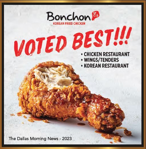 Bonchon Sweeps DFW 2023! Gold Winner in Chicken, Wings, and Korean Cuisine