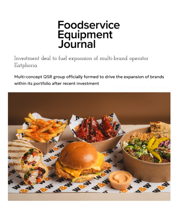 Multi-concept QSR group officially formed to drive the expansion of brands within its portfolio after recent investment