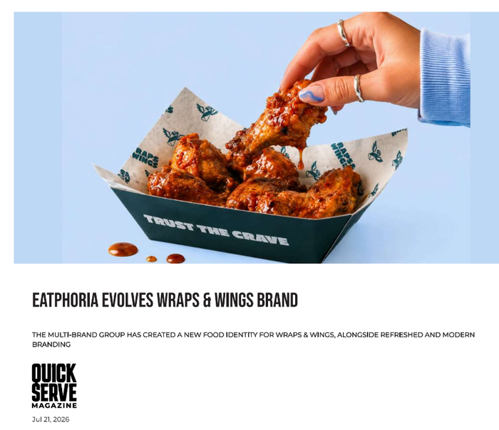 Eatphoria Evolves Wraps & Wings Brand