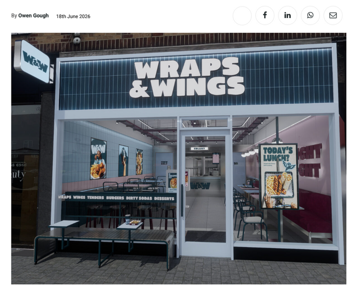 Eatphoria unveils Wraps & Wings store redesign ahead of expansion