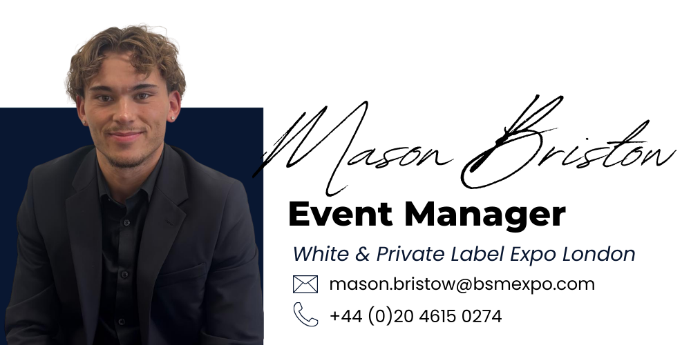 A picture of the event director for the White & Private Label Expo UK