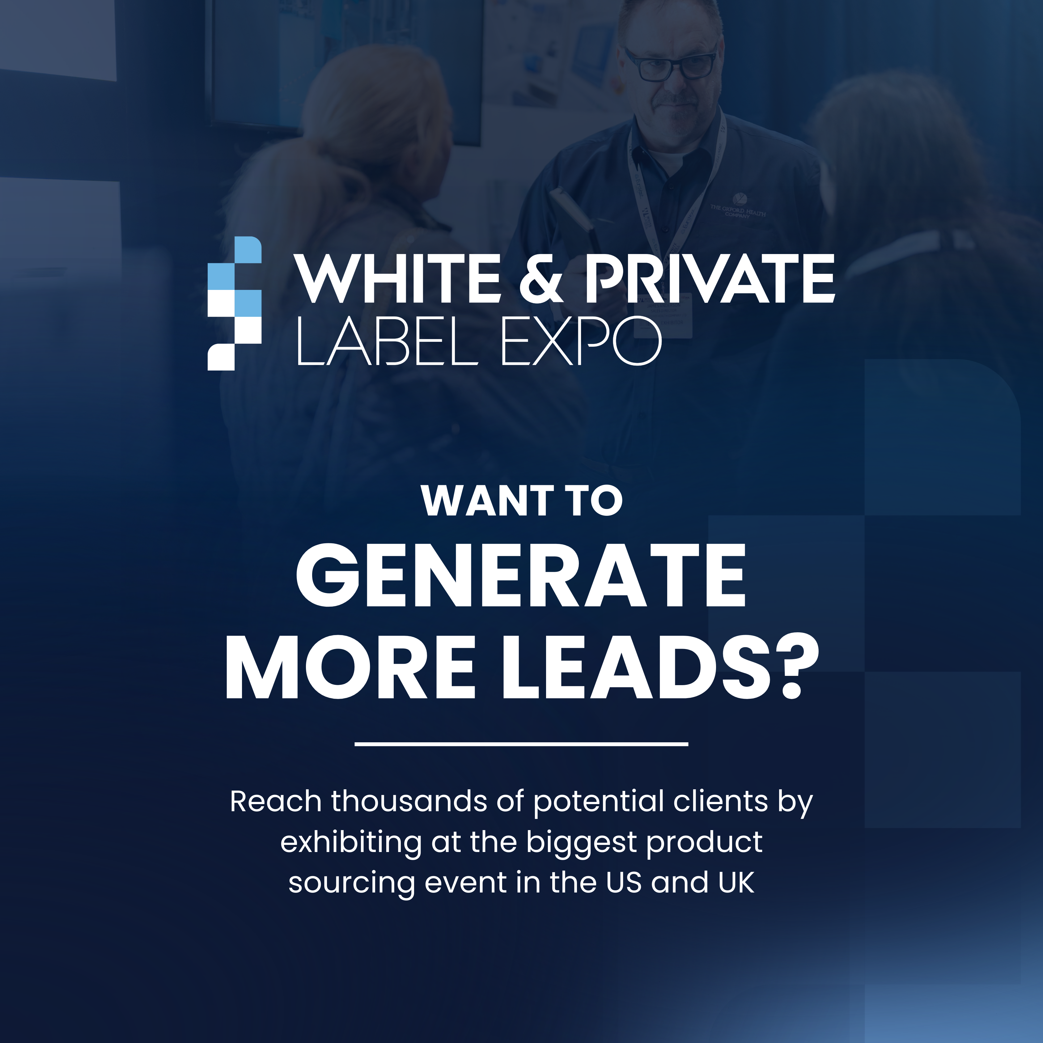 Pop up that states want to generate more leads at White Label World Expo 2026