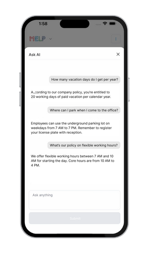 Intranet chatbot