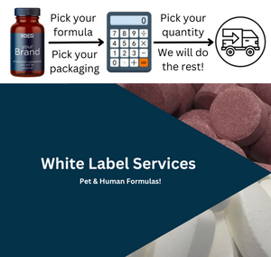 White Label tablets, capsules and powders