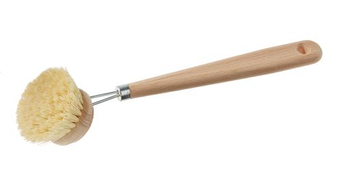 Dish cleaning brush with exchangable head