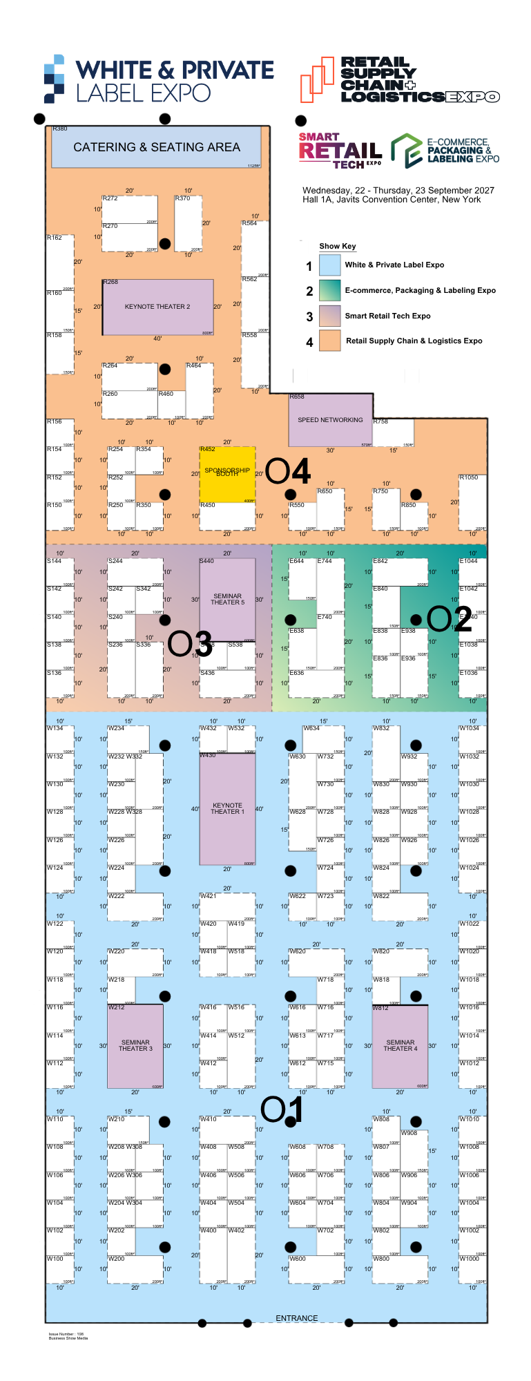 White & Private Label Expo New York 2027 Floorplan