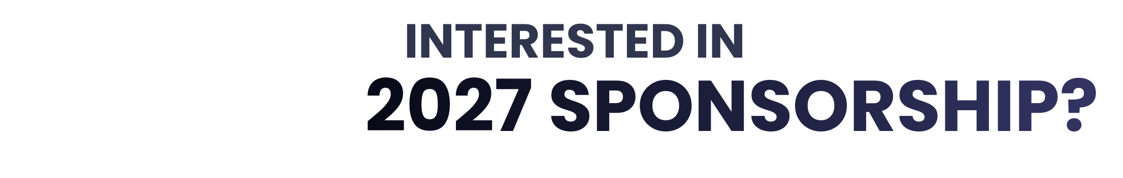 2027 Sponsorship