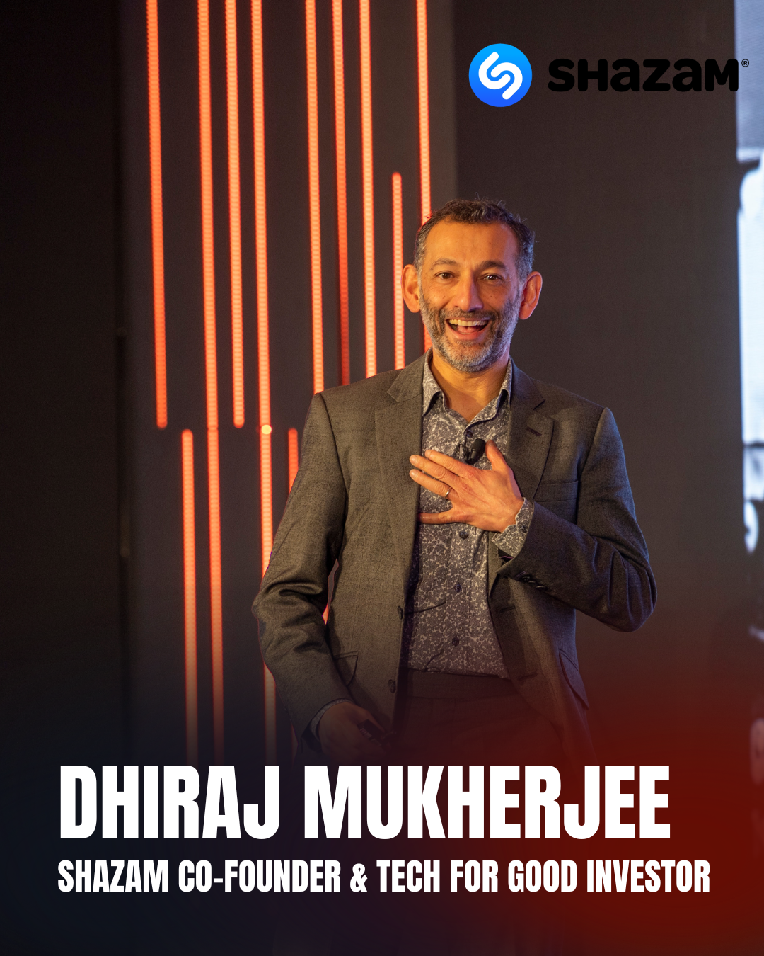 A picture of the co-founder of Shazam