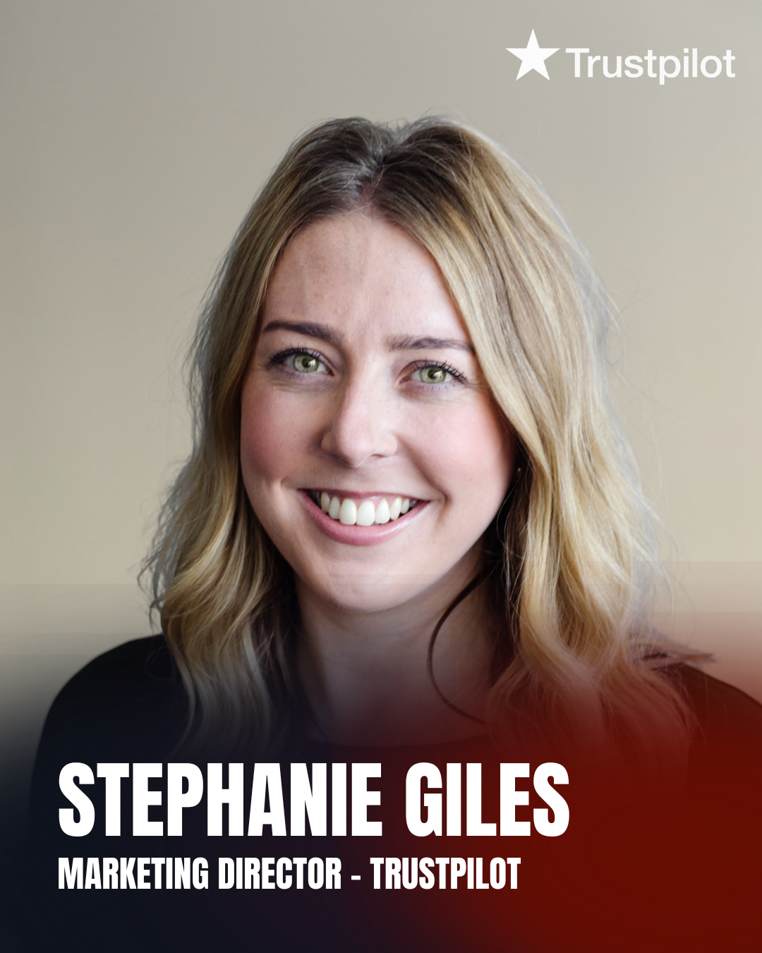 A picture of the director of marketing for trustpilot