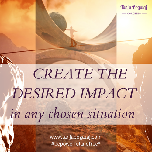 CREATE THE DESIRED IMPACT in any chosen situation