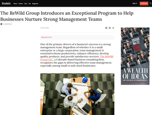 The ReWild Group Introduces an Exceptional Program to Help Businesses Nurture Strong Management Teams