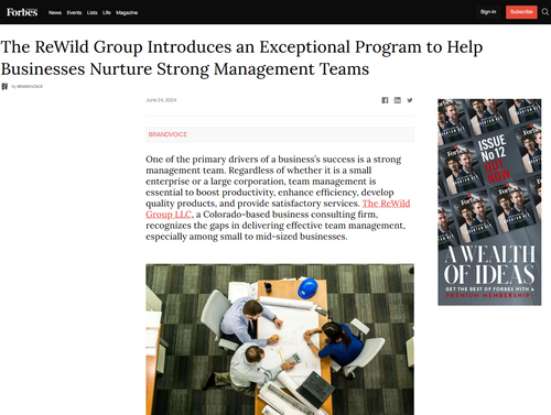 The ReWild Group Introduces an Exceptional Program to Help Businesses Nurture Strong Management Teams