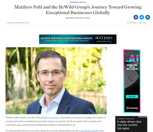 Matthew Pohl and the ReWild Group's Journey Toward Growing Exceptional Businesses Globally