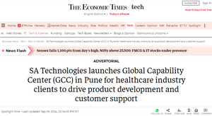 SA Technologies launches Global Capability Center (GCC) in Pune for healthcare industry clients to drive product development and customer support
