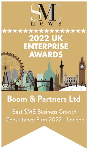 BOOM & Partners wins Best SME Business Growth Consultancy Firm award for the second time!