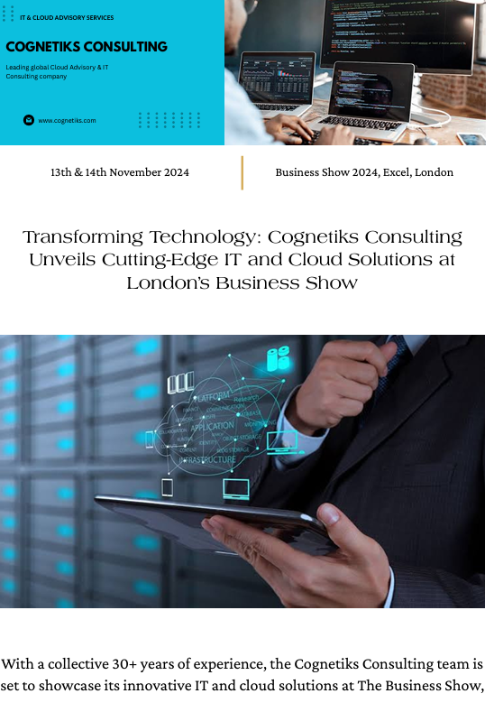 Cognetiks Consulting - Press Release
