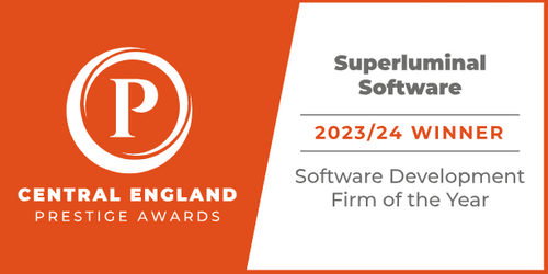 Superluminal Software - double award winning again 23/24