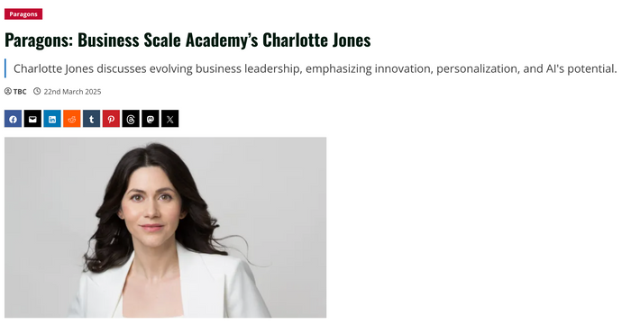 Paragons: Business Scale Academy’s Charlotte Jones