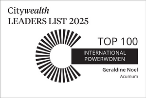 Geraldine Noel awarded Citywealth's Top 100 International Powerwomen 2025.