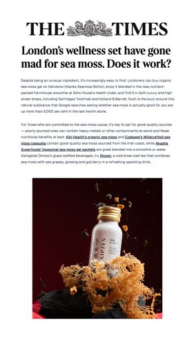 London's wellness set have gone mad for sea moss. Does it work?
