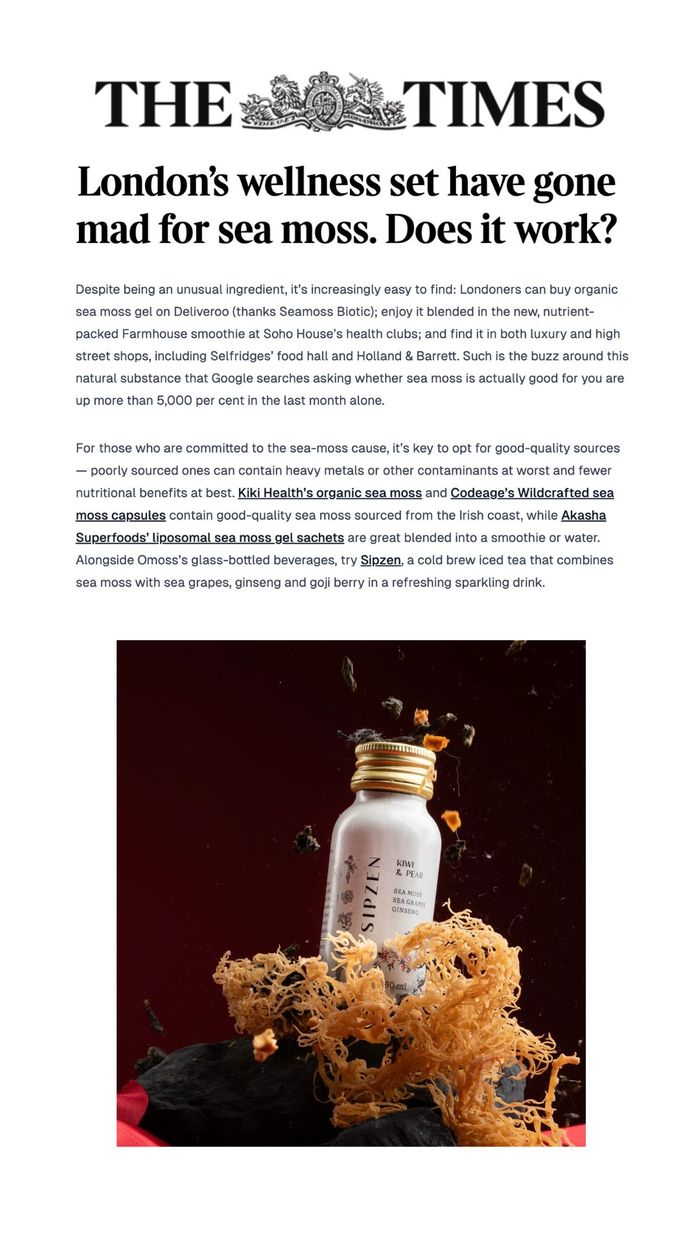 London's wellness set have gone mad for sea moss. Does it work?