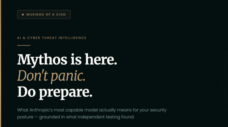 Don't Panic: Muse on Mythos