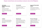 Overseas Finance and Accounting staff in the Philippines